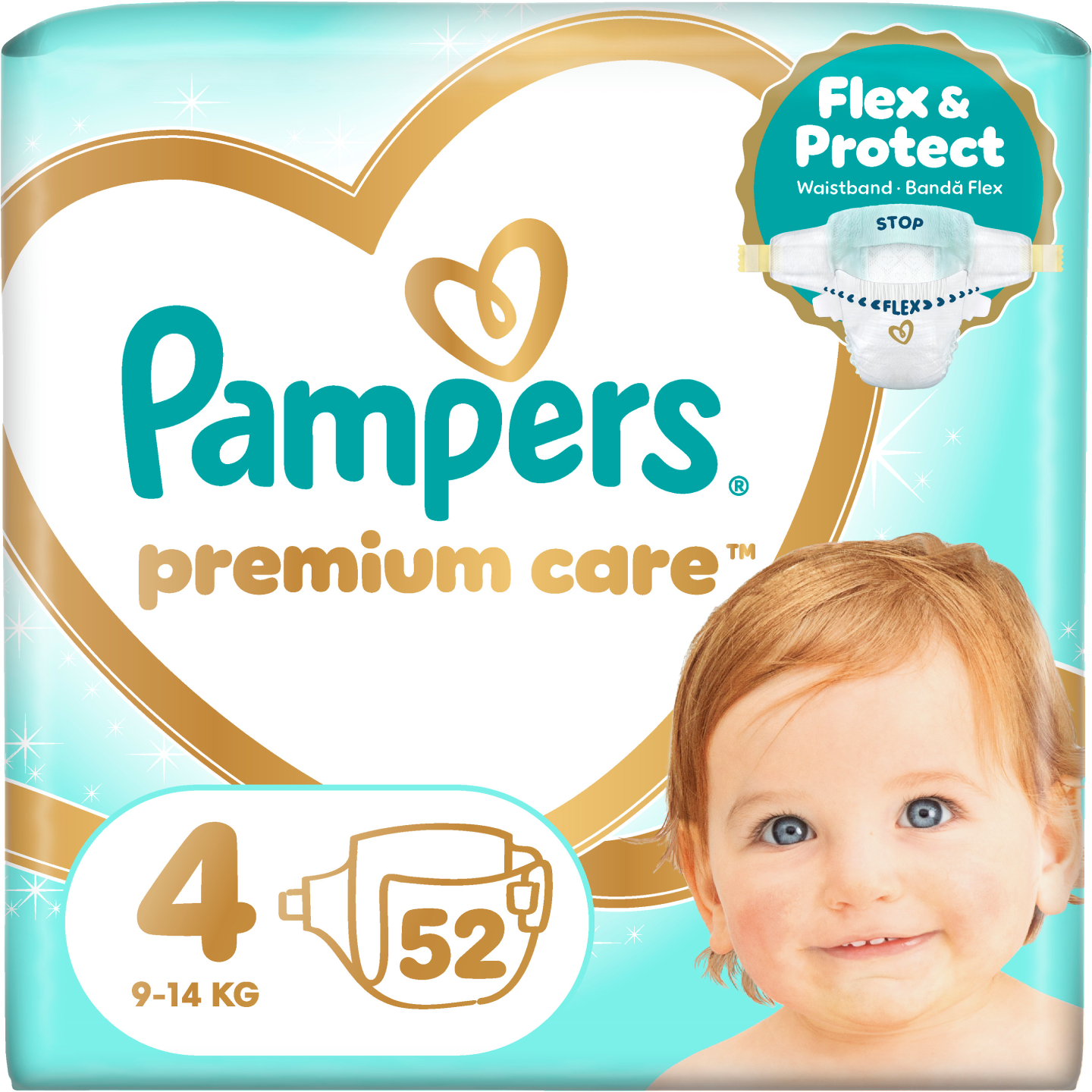Одноразові підгузки Pampers Premium Care Розмір 4 (9-14 кг), 52 шт. (80840925)